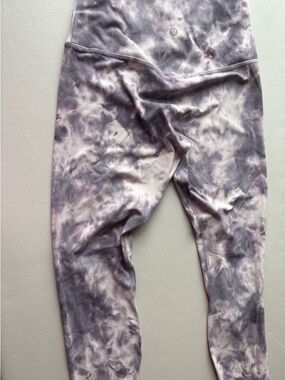 lululemon align leggings in purple tie dye